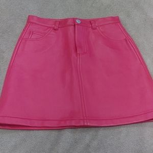 Old navy red faux leather skirt